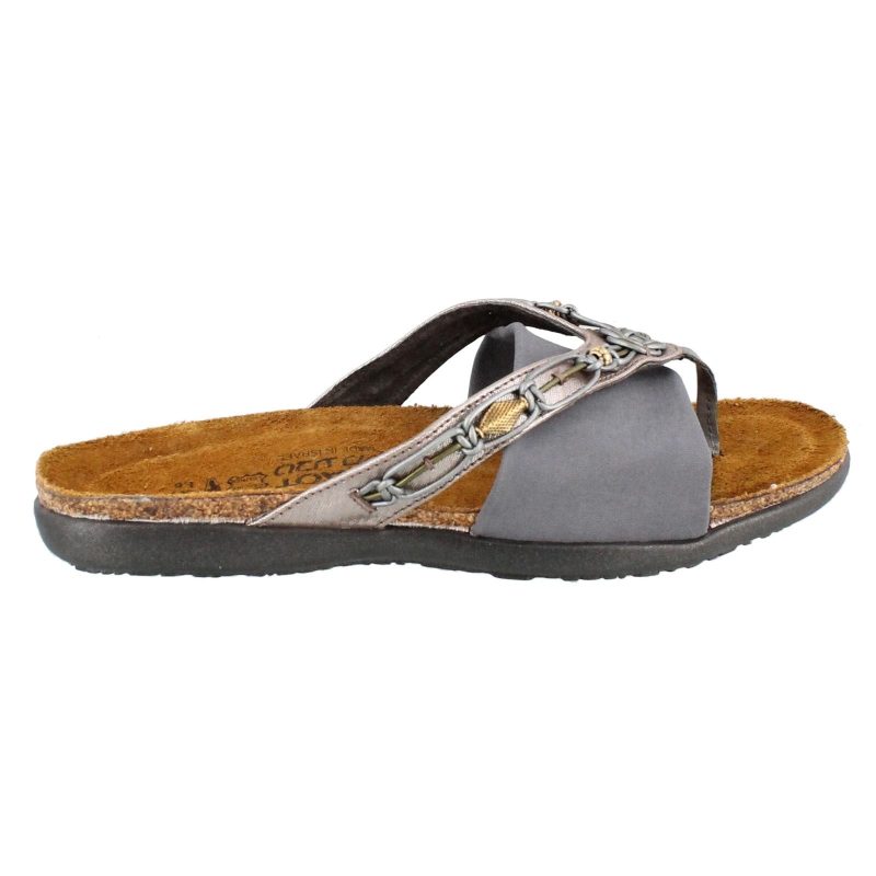 4721 N5 L Womens Naot Jennifer Sandal Grey Silver 1 c22391ea d94d 47aa 9a16 1377f6aa67cf