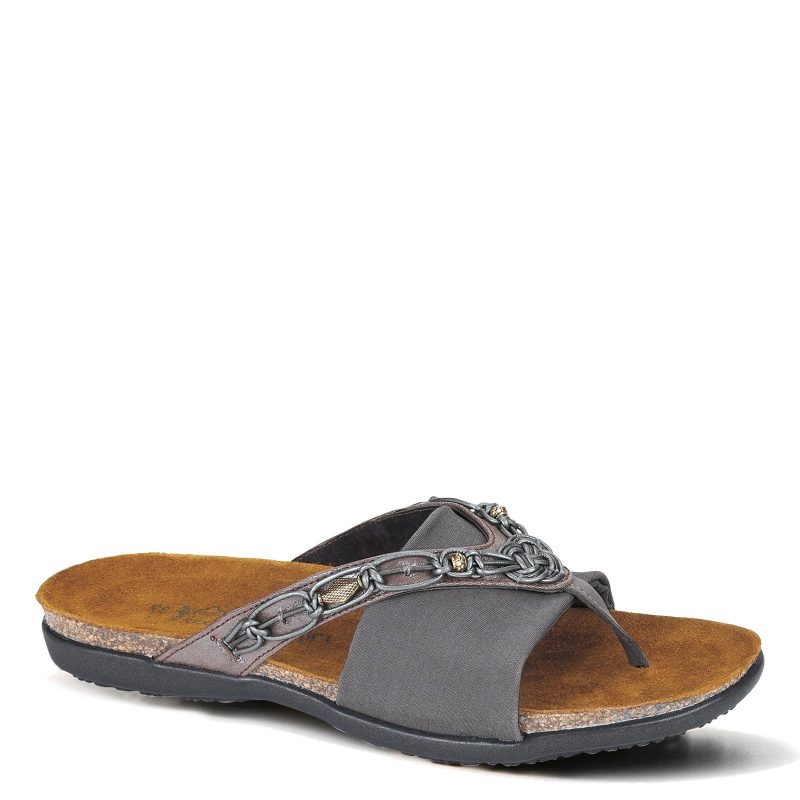 4721 N5 L Womens Naot Jennifer Sandal Grey Silver a48c24f5 db12 48bf ac65 9efc0cdb0f3a