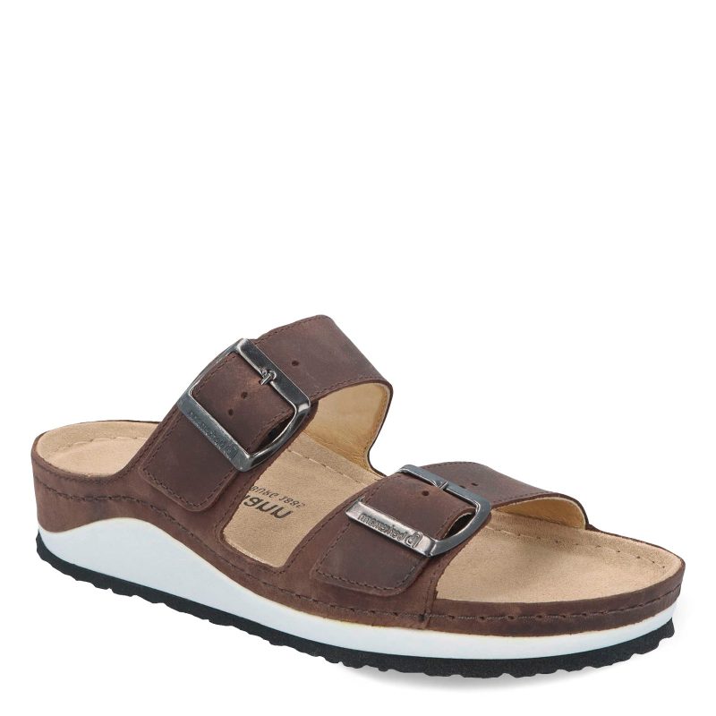 01366 480 Womens Berkemann Senja Sandal Dark Brown Oiled Leather