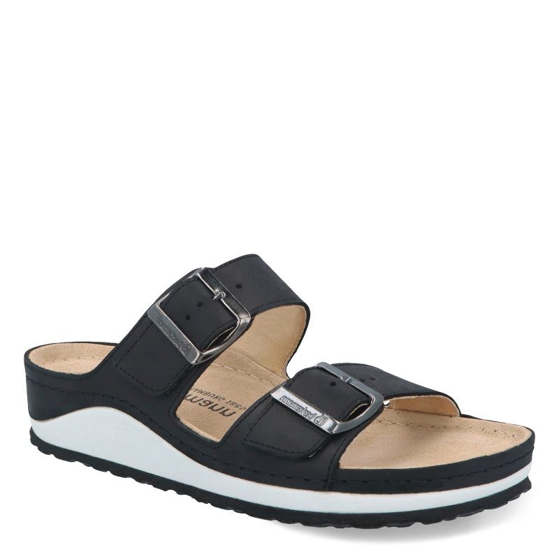 01366 985 Womens Berkemann Senja Sandal Black Oiled Leather