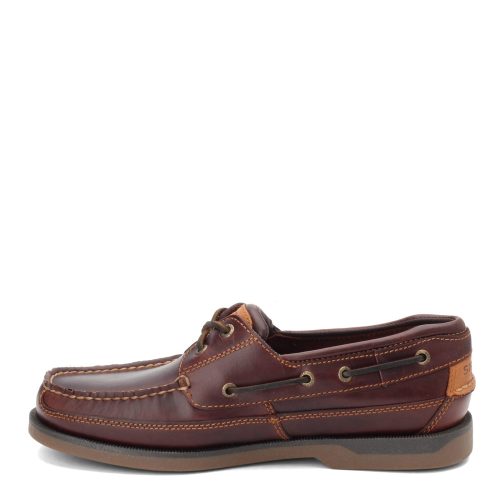 0764027 Mens Sperry Mako 2 Eye Boat Shoe Brown Red 3