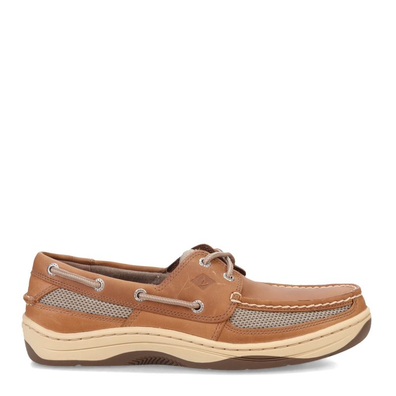 0771253 Mens Sperry Tarpon 2 Eye Boat Shoe Dark Tan 1