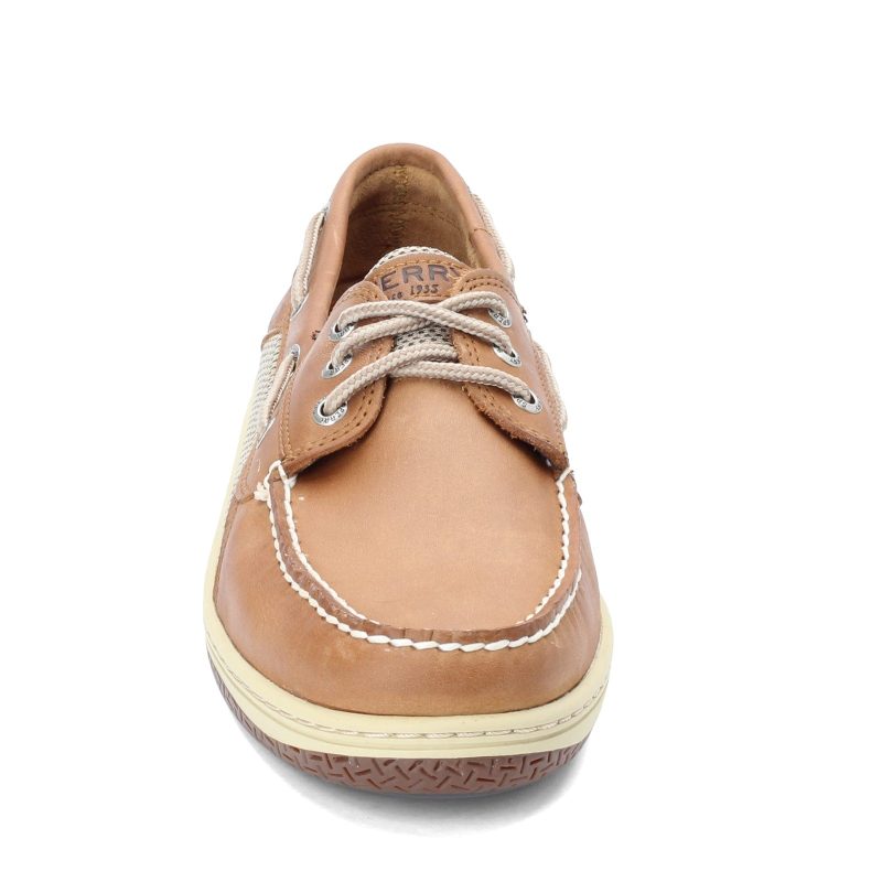 0799320 Mens Sperry Billfish 3 Eye Boat Shoe Tan Dark 2