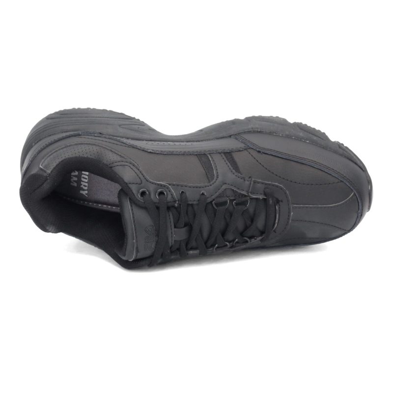 1 Sg30201 001 Mens Fila Memory Workshift Slip Resistant Composite Toe Work Shoe Black 5