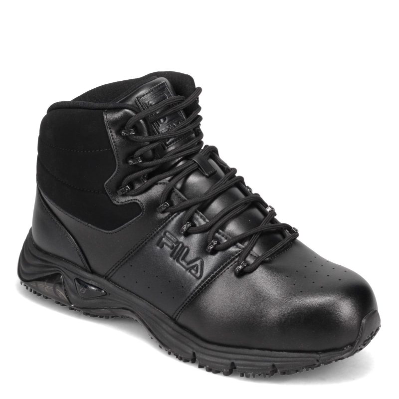 1 Sh40238 001 Mens Fila Memory Breach Sr Steel Toe Work Boot Black