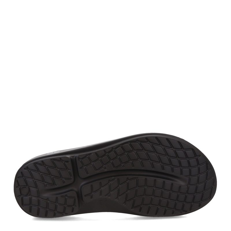 1001 BLACK CLOU Unisex Oofos Ooriginal Sandal Black White 6