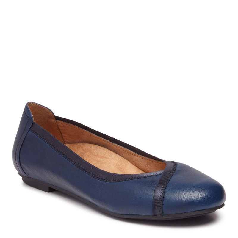 10010058 NVY Womens Vionic Spark Caroll Flats Navy