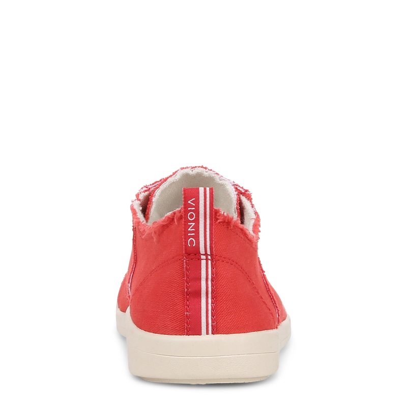 10011625601 Womens Vionic Beach Pismo Sneaker Red 5