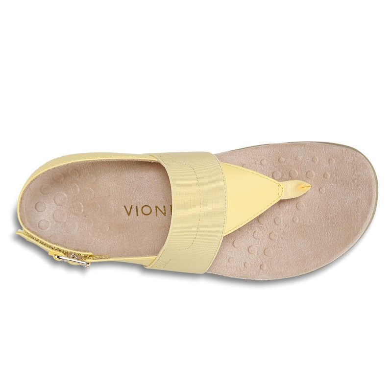 10012125 700 Womens Vionic Danita Sandal Yellow 6