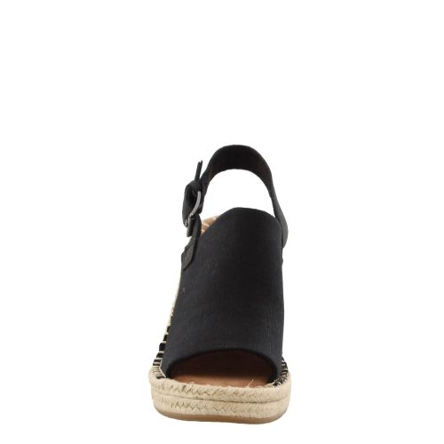 10013451 Womens Toms Monica Wedge Espadrille Black 2