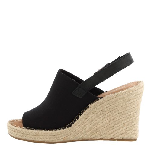 10013451 Womens Toms Monica Wedge Espadrille Black 3