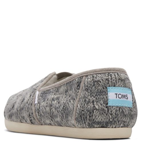 10018878 Womens Toms Alpargata Faux Fur Lined Slip On Cement 3