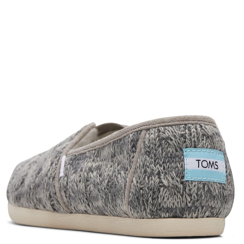 10018878 Womens Toms Alpargata Faux Fur Lined Slip On Cement 3