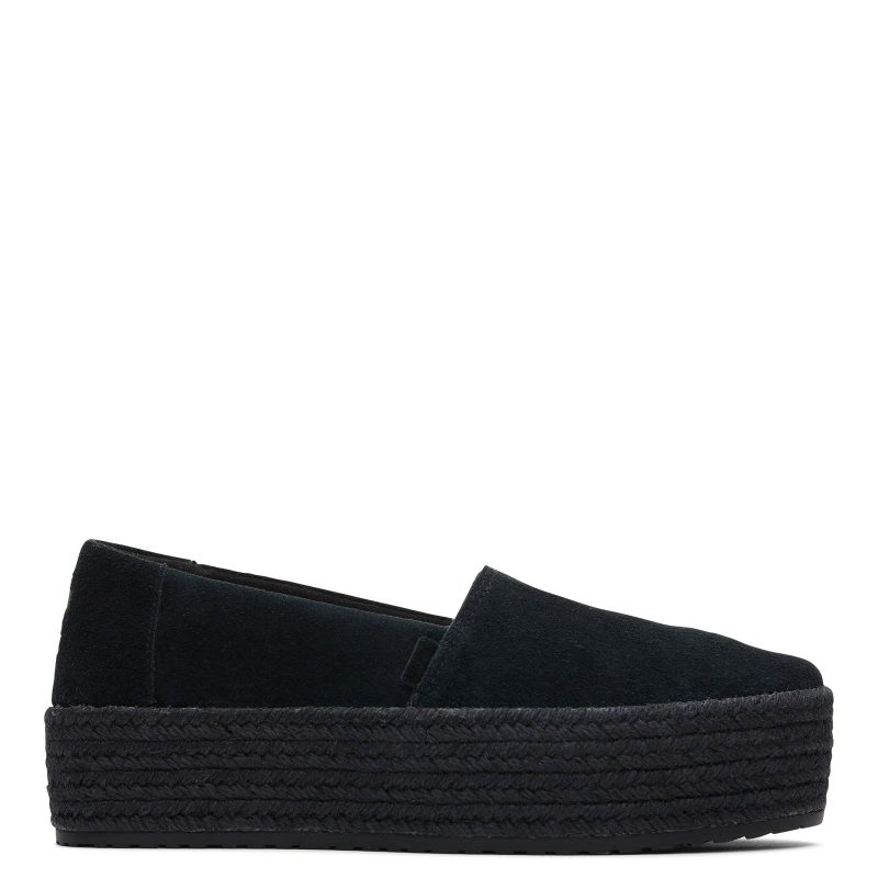 10020198 Womens Toms Valencia Slip On Black 1