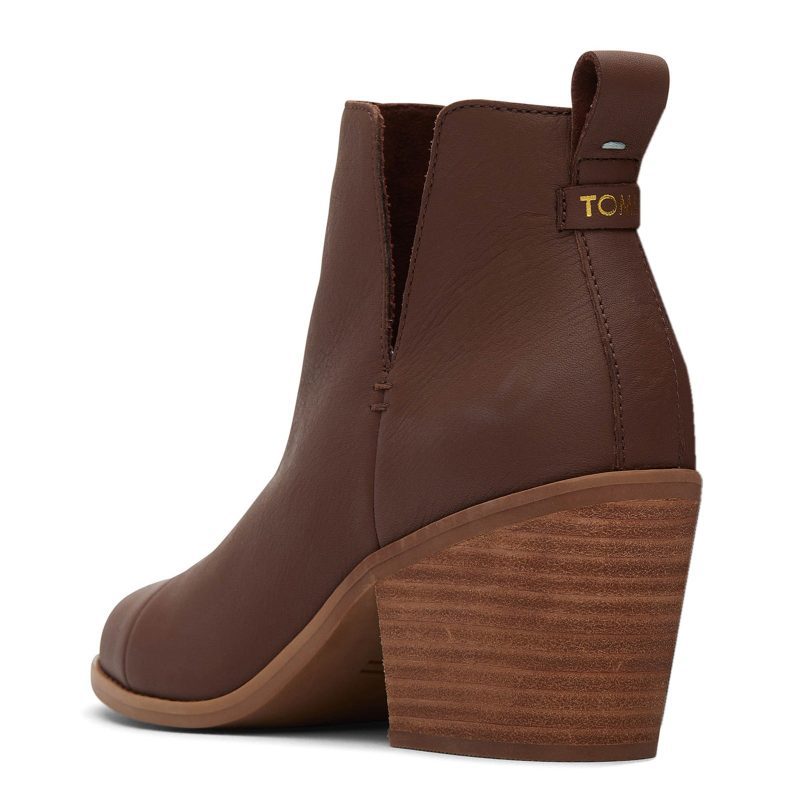 10020215 Womens Toms Everly Cutout Boot Chestnut 2