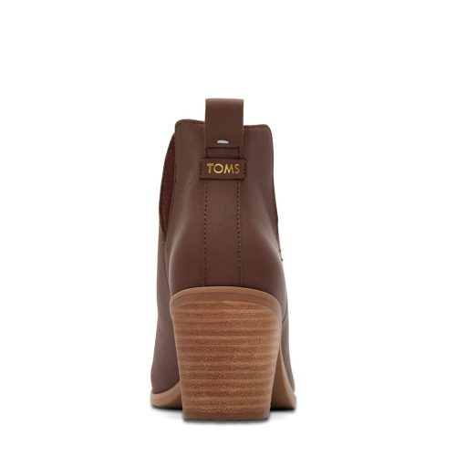 10020215 Womens Toms Everly Cutout Boot Chestnut 4