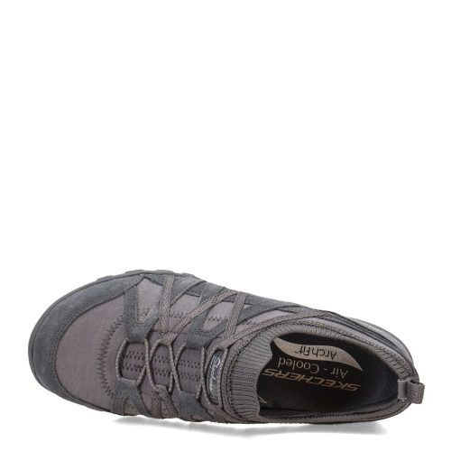 100275 CCL Womens Skechers Arch Fit Comfy Bold Statement Slip On Charcoal 5