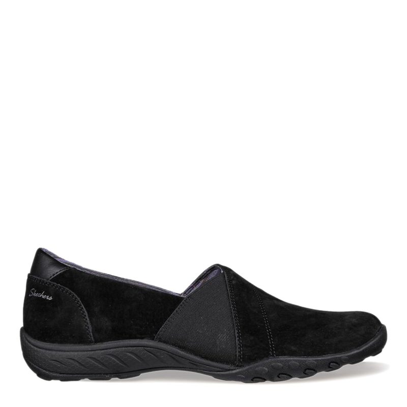 100377 BBK Womens Skechers Relaxed Fit Breathe Easy Kindred Slip On Black 1 6e02f39a 4698 4027 b3ca 3cc18eecd13d