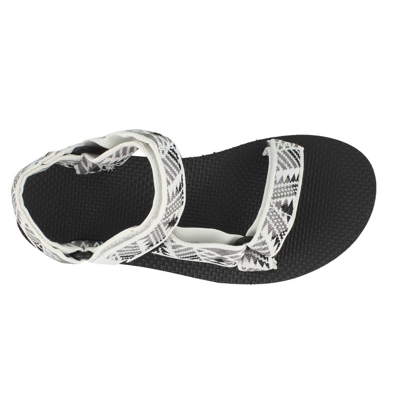 1003987 Bwgr Womens Teva Original Universal Sandal White Grey 5