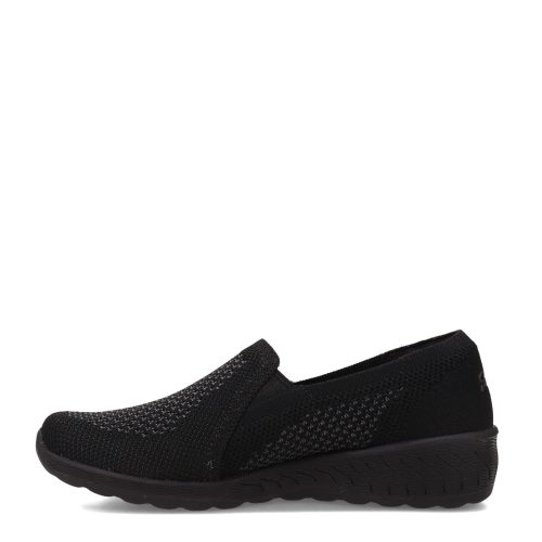 100454 BBK Womens Skechers Relaxed Fit Up Lifted New Rules Slip On Black 3