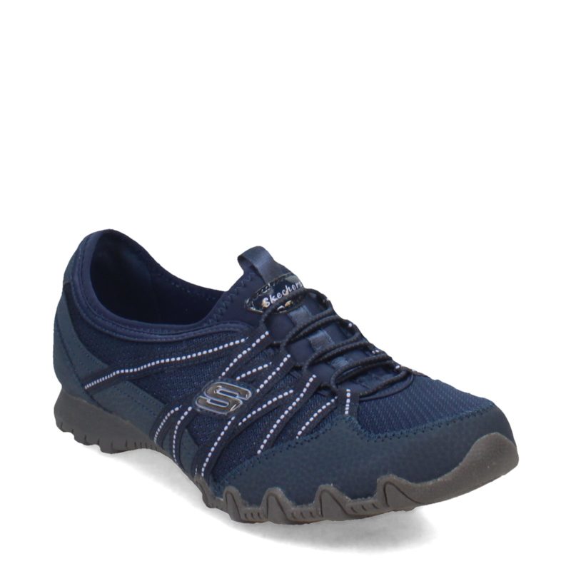 100560 NVY Womens Skechers Relaxed Fit Bikers Lite Relive Slip On Navy fd34f39a bcd6 45f1 8e1b 0f8723605f97