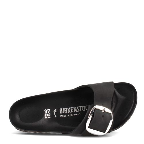 1006523 Womens Birkenstock Madrid Big Buckle Sandal Black 5