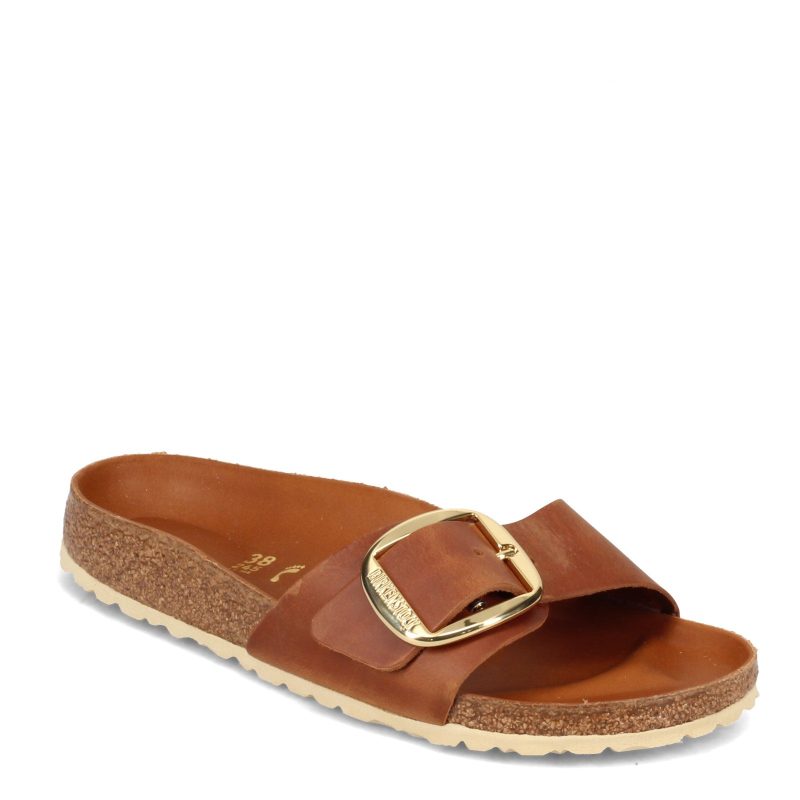 1006525 Womens Birkenstock Madrid Big Buckle Sandal Cognac 62c30738 ad2e 488c aa60 be632ac4b7fc