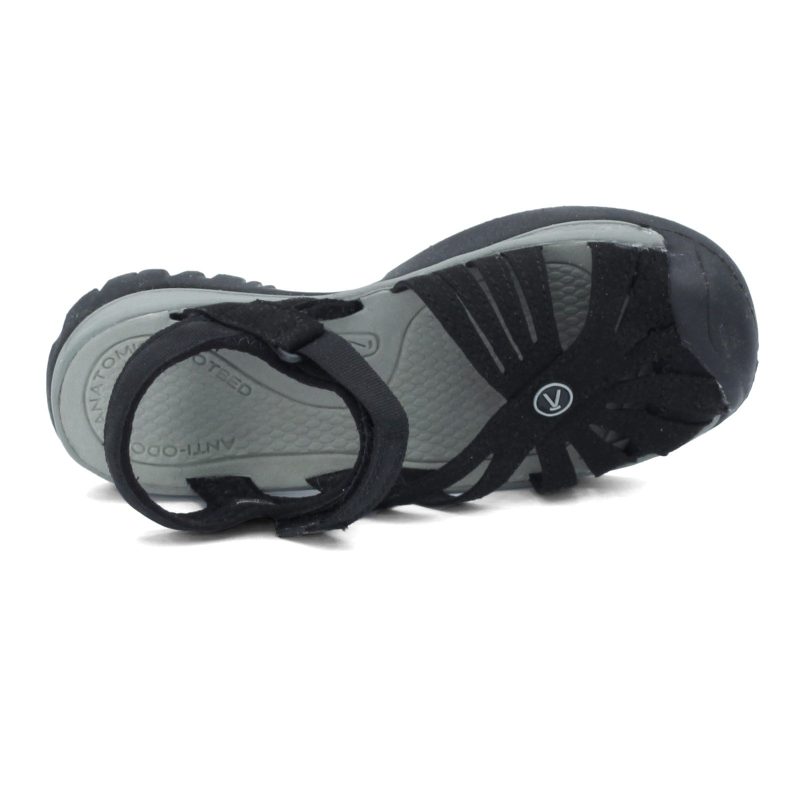 1008783 Womens Keen Rose Sandal Black Gray 5