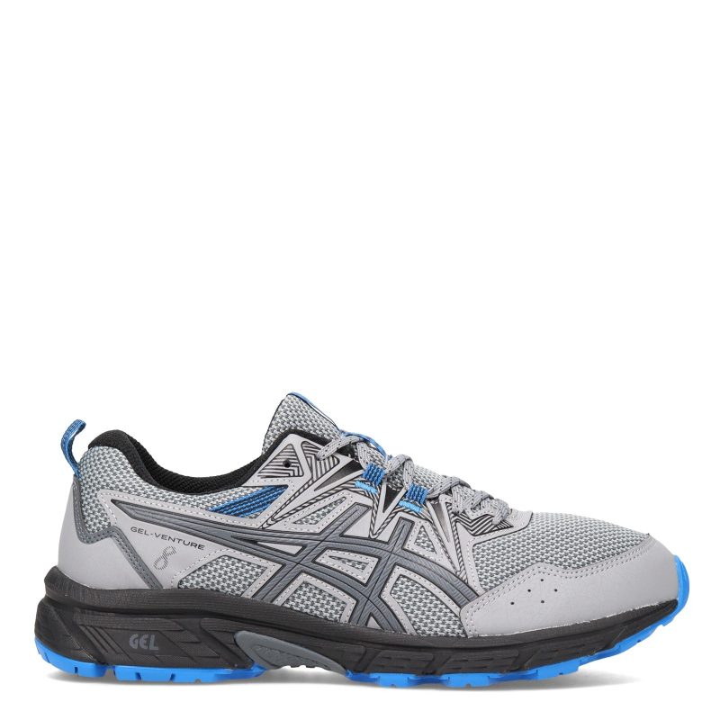 1011 A824028 Mens Asics Gel Venture 8 Trail Running Shoe Grey Blue 1