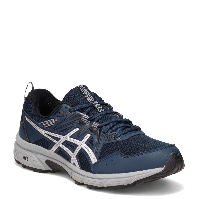 1011 A824404 Mens Asics Gel Venture 8 Trail Running Shoe Blue Silver