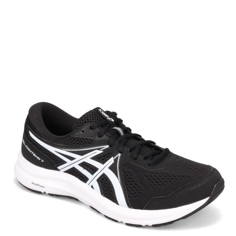 1011 B039002 Mens Asics Gel Contend 7 Running Shoe Extra Wide Width Black White