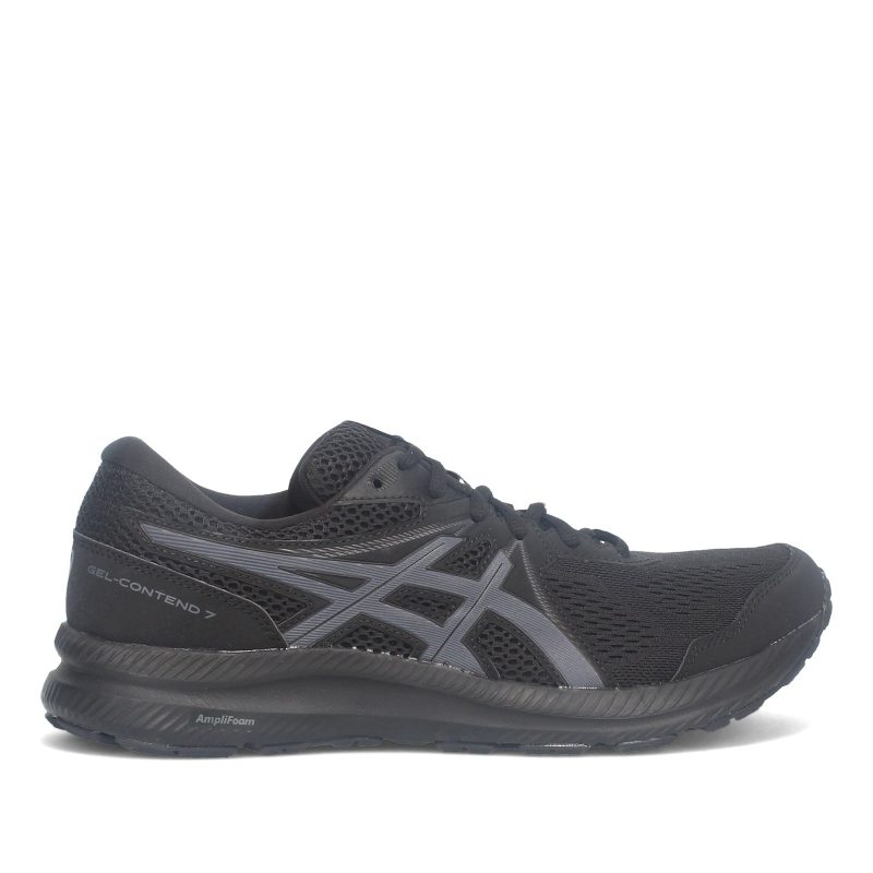 1011 B040 001 Mens Asics Gel Contend 7 Running Shoe Black Gray 1