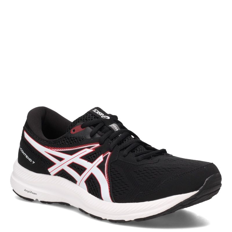 1011 B040008 Mens Asics Gel Contend 7 Running Shoe Black Red