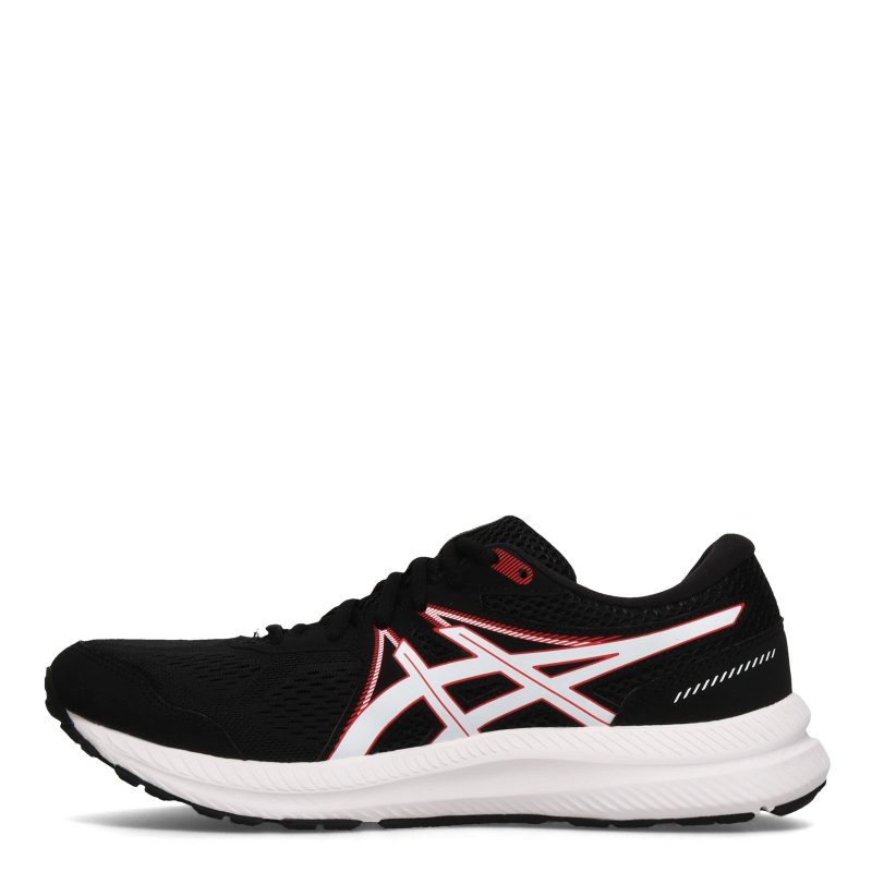 1011 B040008 Mens Asics Gel Contend 7 Running Shoe Black Red 3