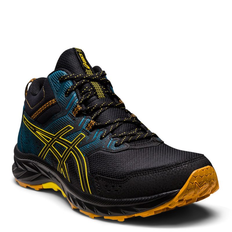 1011B487 001 Mens Asics Gel Venture 9 Mt Trail Running Shoe Blackgolden Yellow 3f39cb99 e712 4c77 8129 d1baa1c27605