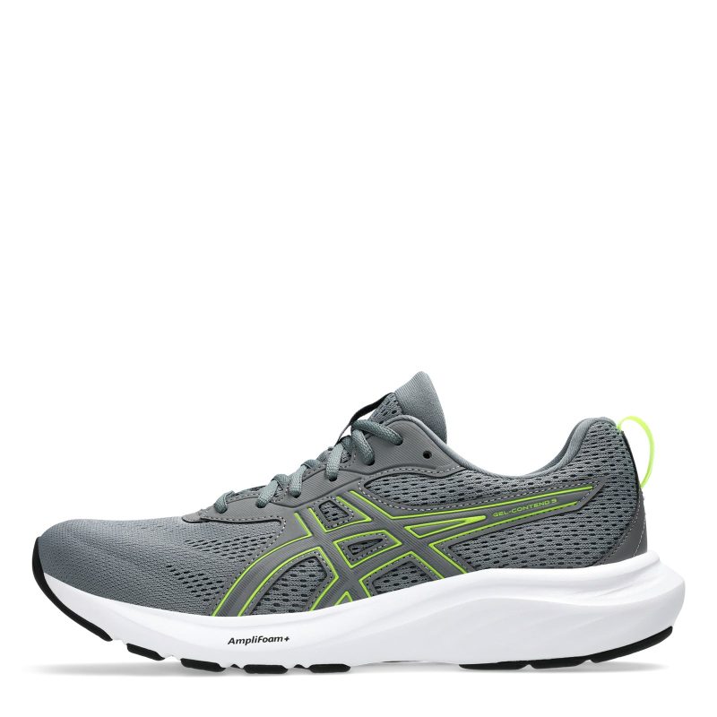 1011B882 020 Mens Asics Gel Contend 9 Running Shoe Extra Wide Width Steel Grey Safety Yellow 2