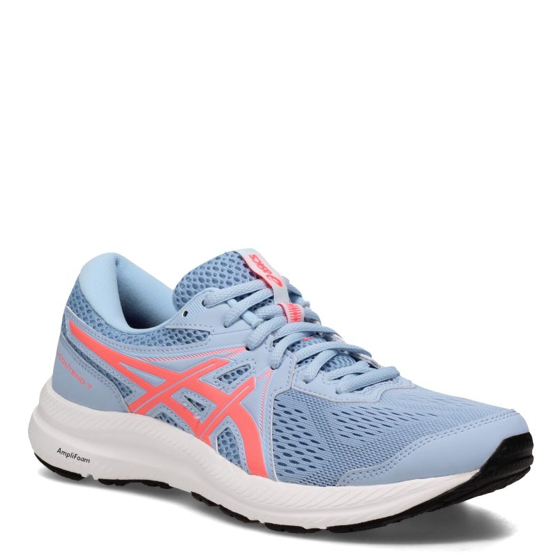 1012 A911406 Womens Asics Gel Contend 7 Running Shoe Blue Coral