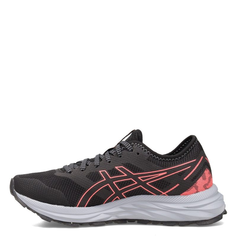 1012 B051001 Womens Asics Gel Excite Trail Running Shoe Black Coral 3