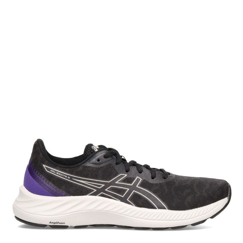 1012 B085001 Womens Asics Gel Excite 8 Running Shoe Black Oyster Grey 1