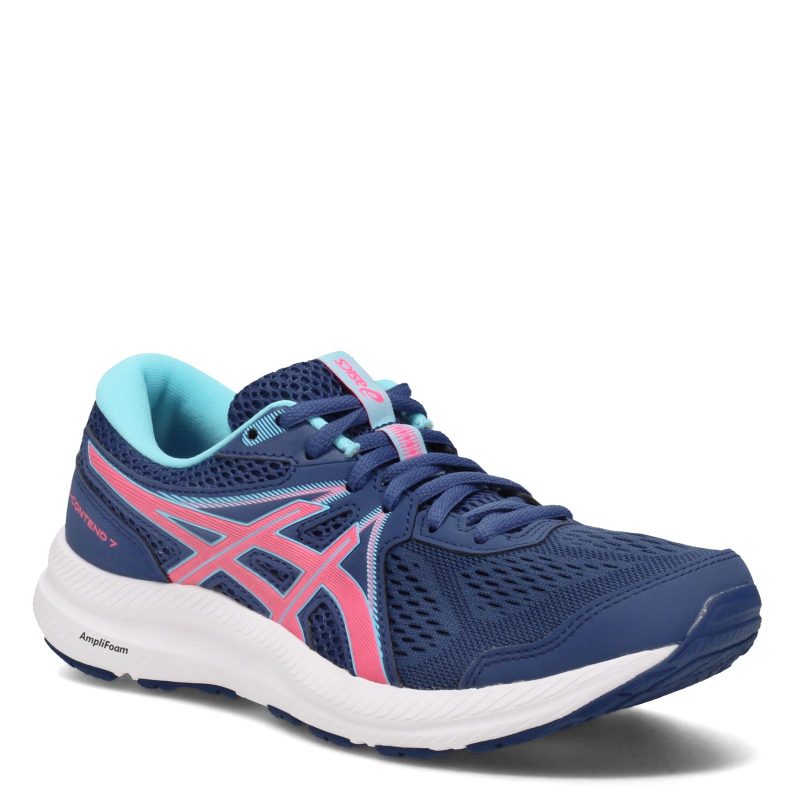 1012 B228400 Womens Asics Gel Contend 7 Running Shoe Blue Pink