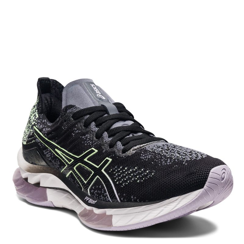 1012B068 001 Womens Asics Gel Kinsei Blast Running Shoe Black Yellow