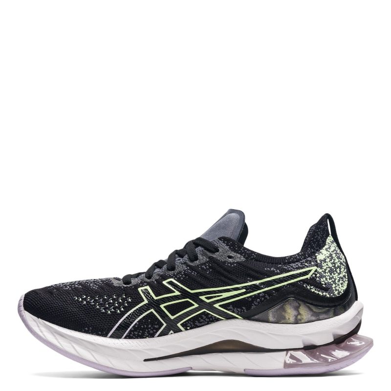 1012B068 001 Womens Asics Gel Kinsei Blast Running Shoe Black Yellow 2