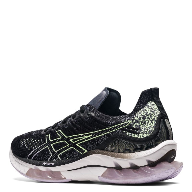 1012B068 001 Womens Asics Gel Kinsei Blast Running Shoe Black Yellow 3