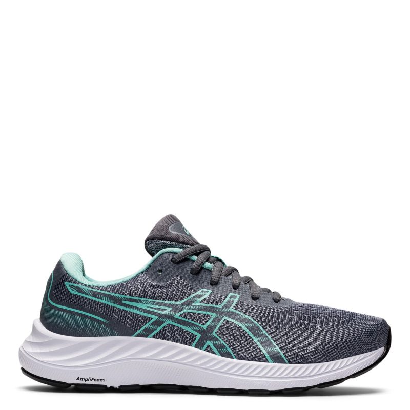 1012B182021 Womens Asics Gel Excite 9 Running Shoe Grey Green 1