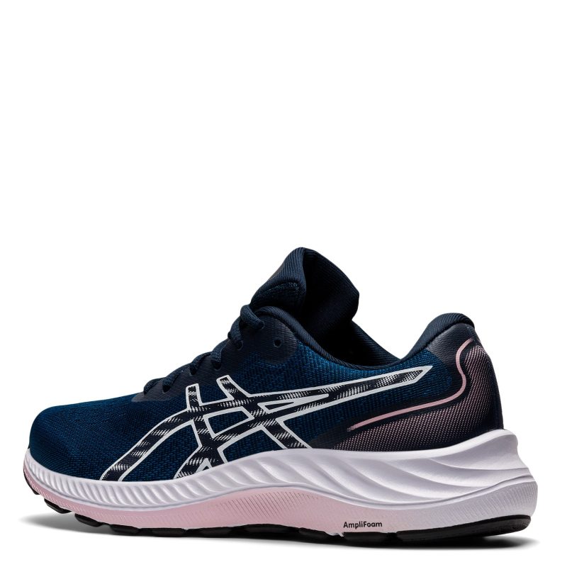 1012B183400 Womens Asics Gel Excite 9 Running Shoe Wide Width Blue White 3