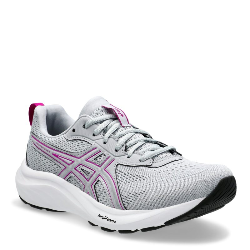 1012B678 020 Womens Asics Gel Contend 9 Running Shoe Wide Width Piedmont Grey Purple Spectrum