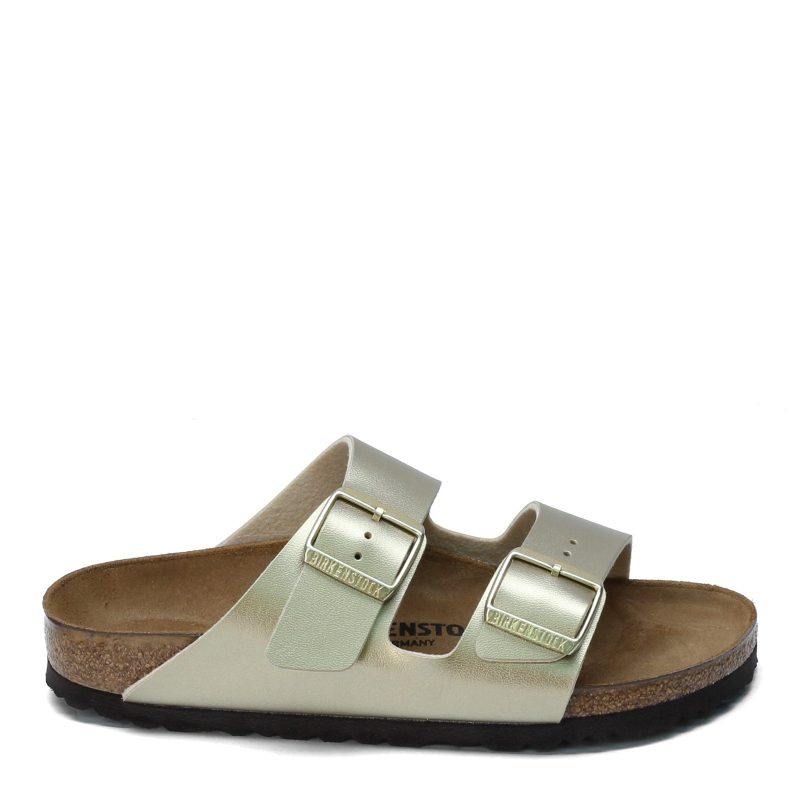 1016 111 N Womens Birkenstock Arizona Birkoflor Sandal Narrow Width Gold 1 37b8aaff f00d 43ec ac09 23738fbfd44b