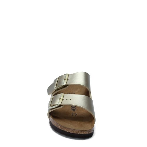 1016 111 N Womens Birkenstock Arizona Birkoflor Sandal Narrow Width Gold 2 04a53472 e27d 4aa3 80fa bc06b119504e