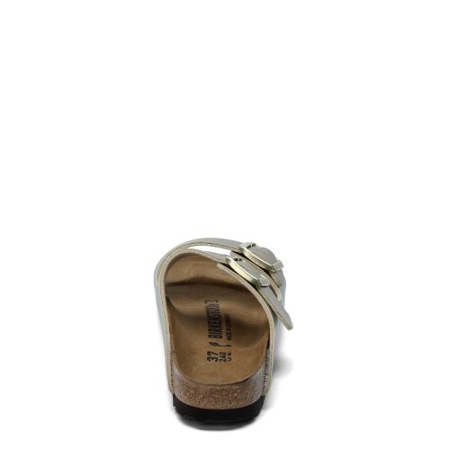 1016 111 N Womens Birkenstock Arizona Birkoflor Sandal Narrow Width Gold 4