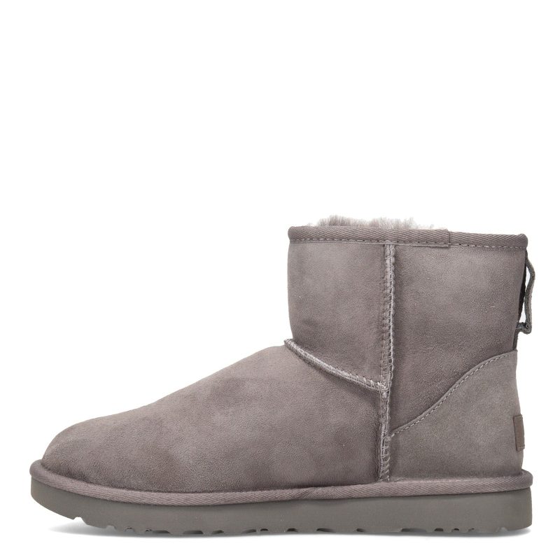 1016222 Grey Womens Ugg Classic Mini Ii Boot Gray 3